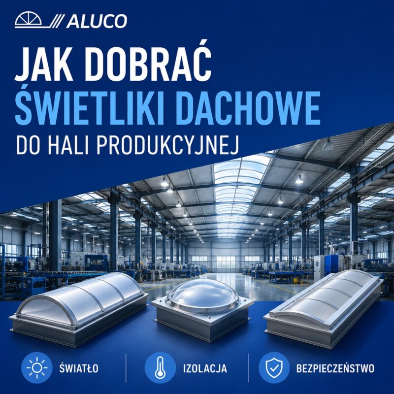 Jak dobrać świetliki dachowe do hali produkcyjnej