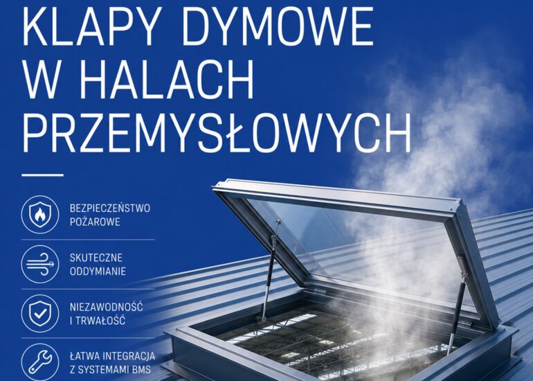 Klapy dymowe w halach przemysłowych