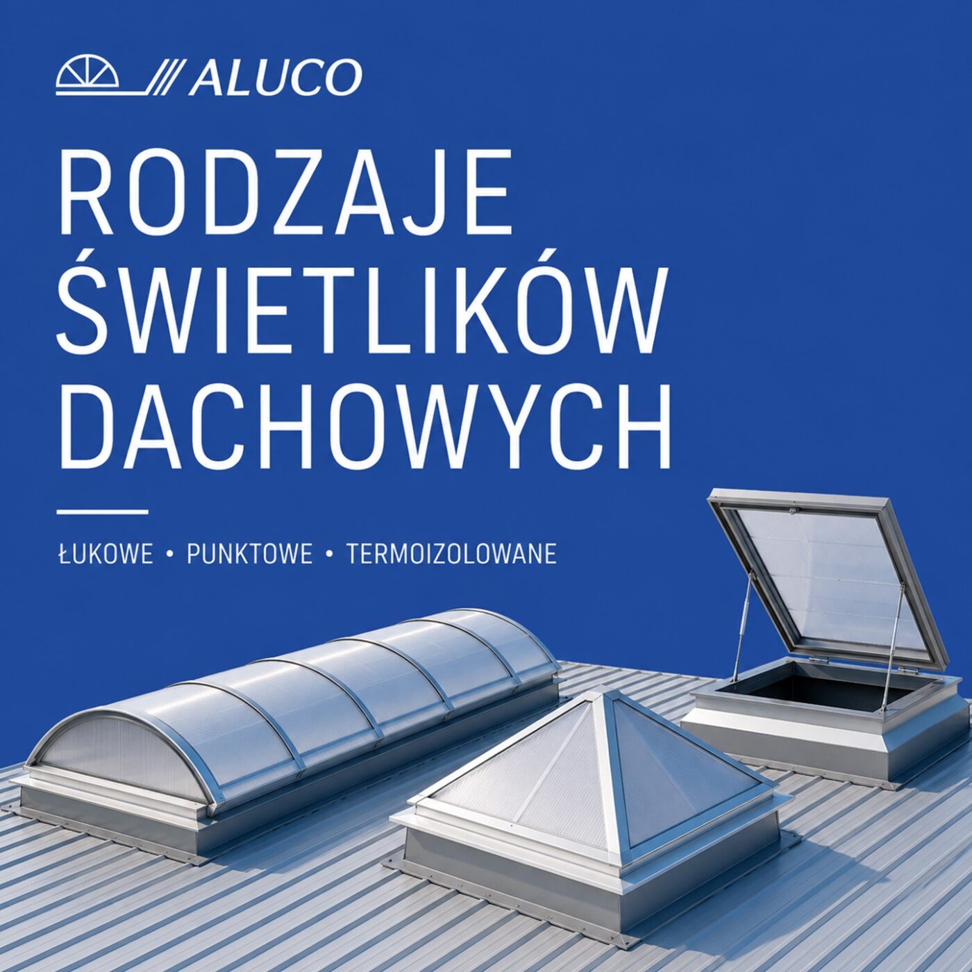 Rodzaje świetlików dachowych