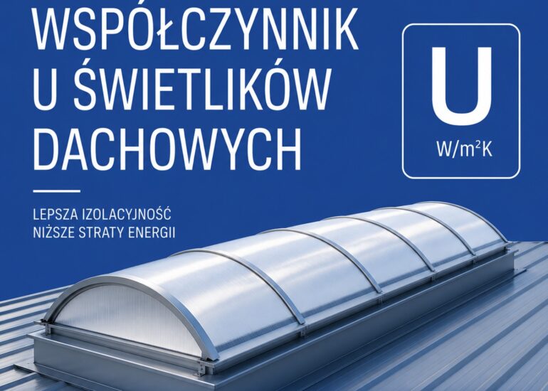 współczynnik U świetlików dachowych