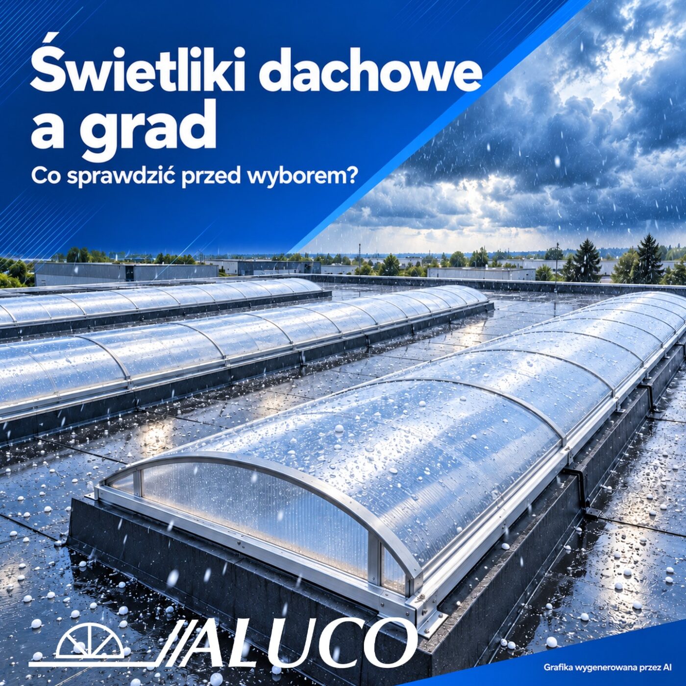 odporność świetlików dachowych na grad