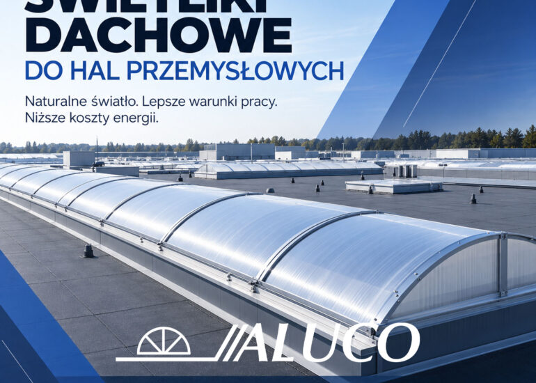 Świetliki dachowe do hal przemysłowych