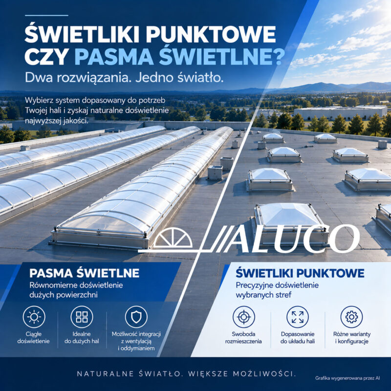 Świetliki punktowe czy pasma świetlne