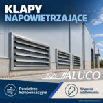 klapy napowietrzające, żaluzje napowietrzające, oddymianie, napowietrzanie hali
